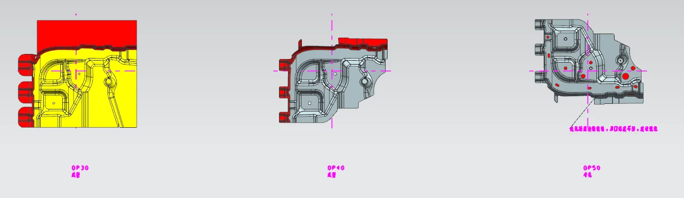 Single-station die process planning diagram